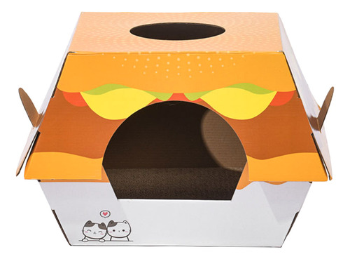 Nido Colgante Con Forma De Hamburguesa Y Gato Kitten House S