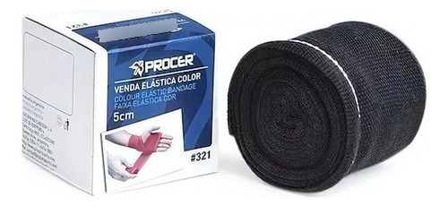 Venda Elastica 5cm - Procer #321 Color Negro