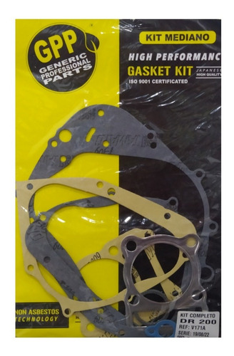 Imagen 1 de 2 de Kit Completo Empacaduras De Motor Suzuki Dr200 Hj200
