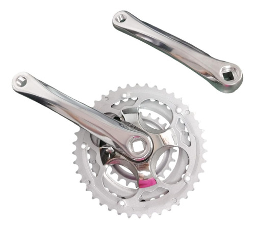 Plato Triple Aluminio/hierro 24/34/42t Para Bicicletas. S26