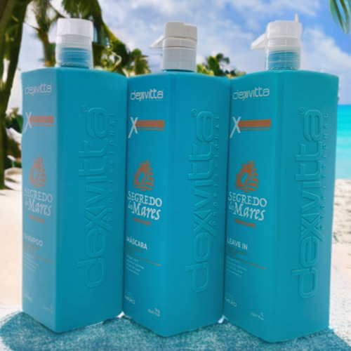 Kit Shampoo + Mask + Leav-in Segredo Dos Mares Dexvitta