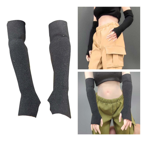 4 Ropa De Muñeca Hecha A Mano Con Mangas De Brazo Negro A