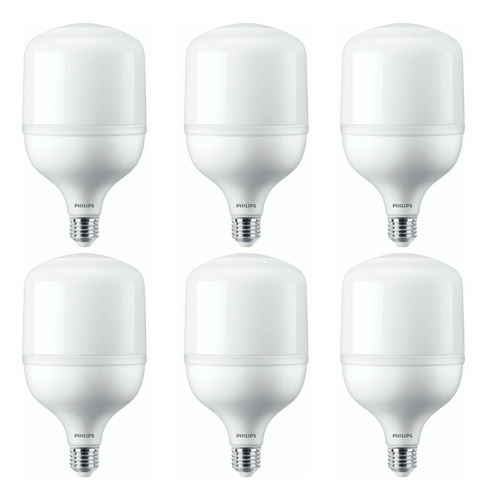 Combo X6 Ampolleta Lampara Led 40w E27 Philips Core Luz Fria