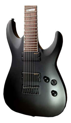Guitarra Electrica Esp De 7 Cuerdas Mango Maple Mh337-blks Color Gris Oscuro
