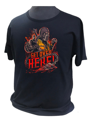 Remera De Juegos Gamer Mortal Kombat Get Over Here