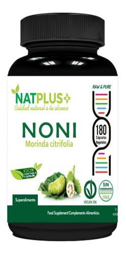 Noni 180 Cápsulas De 500mg