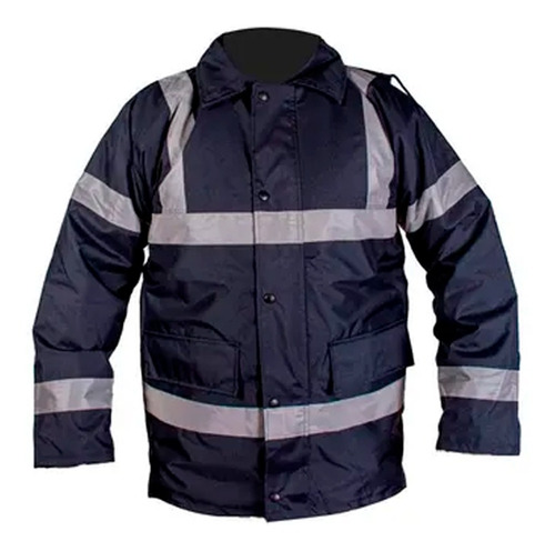 Campera Parka Trabajo Impermeable Azul - Mundo Trabajo