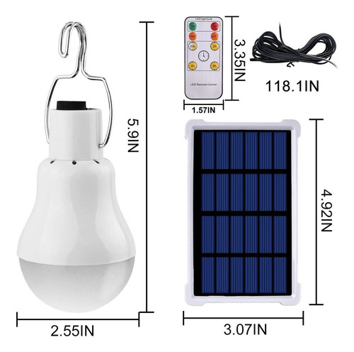 2 Luces Solares Led Para Gallinero