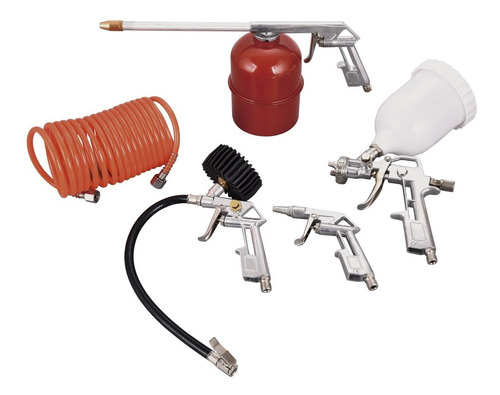 Imagen 1 de 3 de Kit 5 Piezas Accesorios Para Compresor Kushiro