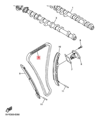 Cadena Distribución Fz1 Original Yamaha