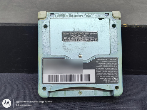Game Boy Advance Sp Doble Brillo Azul +juego Repro+ Cargador Artic Blue (Usado)