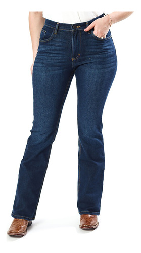 Jeans Wrangler De Dama Hight Rise Estilo Western Corte Vaque