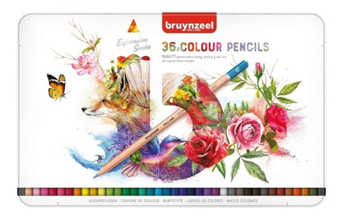Lápices De Colores Bruynzeel Expression Set 36 Colores