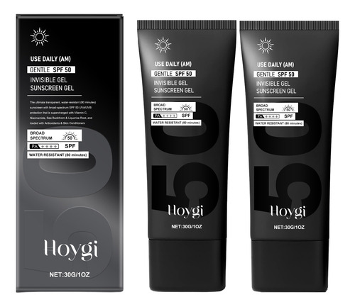Gel Protector Solar Facial, Resistente Al Agua De Larga Dura