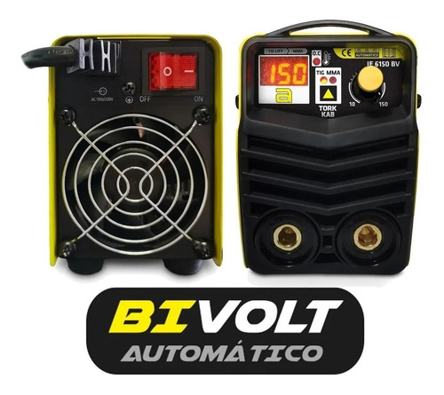 Imagem 2 de 6 de Máquina Solda Inversora Micro Kab 150amp Tork Bivolt Mma Tig