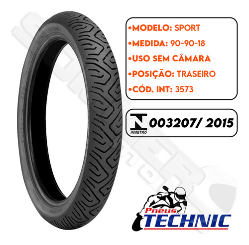 Par Pneu Comet 150 275-18 + 90-90-18 Sport Technic