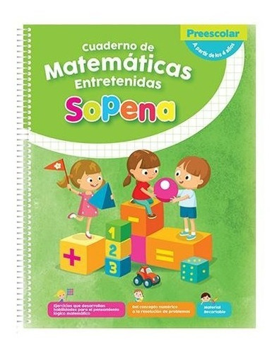 Cuaderno De Matematicas Entretenida Preescolar. Sopena