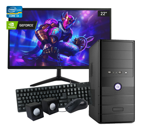 Pc Gamer Nuevo Core I3 16gb 240ssd 4gb Video + Monitor 22''