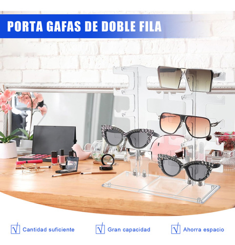 .. Exhibidor De Gafas De Acrílico Transparente For 10 Gaf