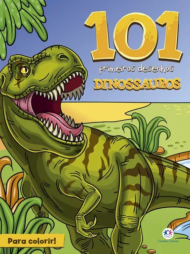 50 Desenhos de Dinossauros para Colorir Grátis em PDF