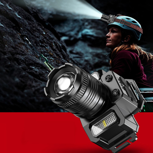 Faro Led Recargable, Faro Brillante De 20000 Lúmenes Con