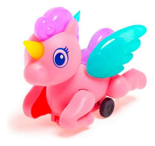 Carros De Cuerda Unicornio Pony Juguete Niñas X 4 Unidades