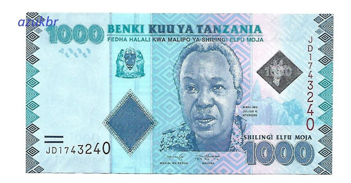 * Tanzania - 1000 Shilingi Nd (2020) - P.41c - Fe * (Usado)