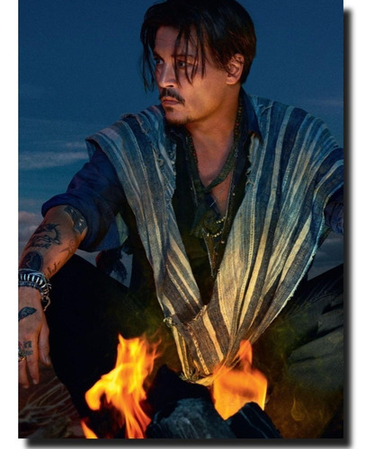 Posters Actor Johnny Depp De Jack Sparrow 50x70cm