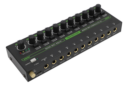 Mezclador De Sonido Estéreo Profesional Rgb De 10 Canales Pa