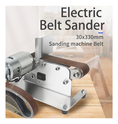 Lijadora De Banda Eléctrica, Mini Máquina De Pulir De