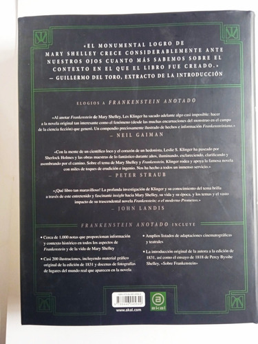 Frankenstein Edicion Anotada