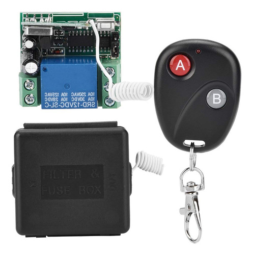 Interruptor Inalámbrico Rf 433 Mhz 12v 10a Con 2 Controles