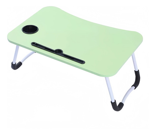 Mesa Plegable De Madera Para Laptop Y Desayuno 60 Cm Verde