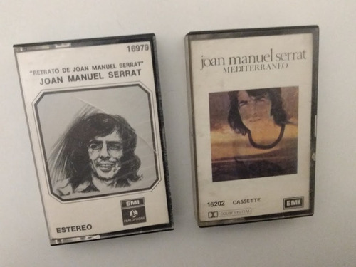 Joan Manuel Serrat Lote De 2 Cassettes Excelente Estado
