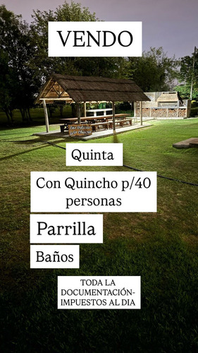 Oportunidad Dueño Vende Hermosa Quinta Chacra 2300m2