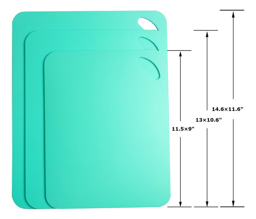 Tabla Cortar Cocina Flexible Codificada 3 Unidades Lavavajil