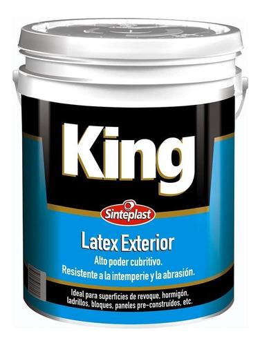 Pintura Latex Exterior King Sinteplast 20 Lt - Sagitario Color Blanco