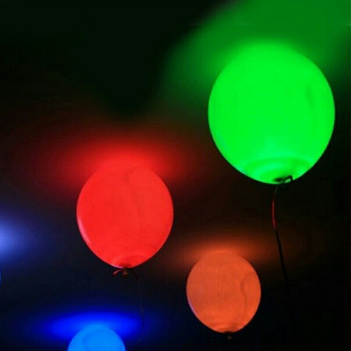 Globos Led X 5 Unidades Para Cumpleaños Y Fiestas Infantiles