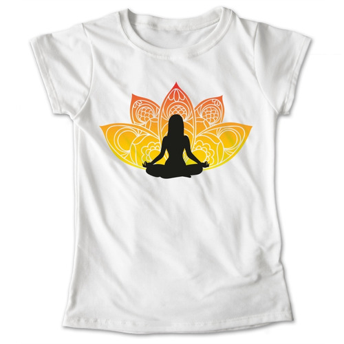 Blusa Namaste Yoga Playera Estampado Flor De Loto #567