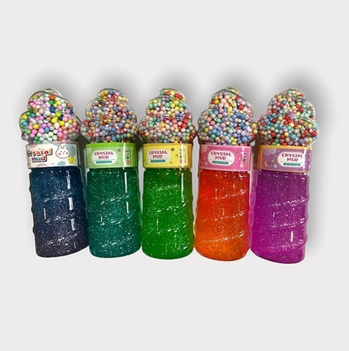 Slime Brilloso Multicolor Masa Gomosa Pack X6