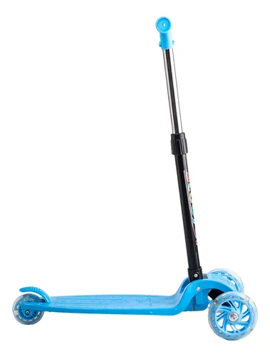 Scooter Monopatín 2 En 1 Con Asiento Niño Plegable Xt04 Azul