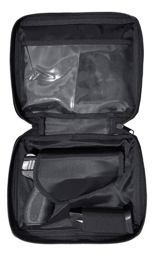 Case Para Armas Pistola Reserva De Armamento - Comanfy Cor Preto Desenho Do Tecido Mala