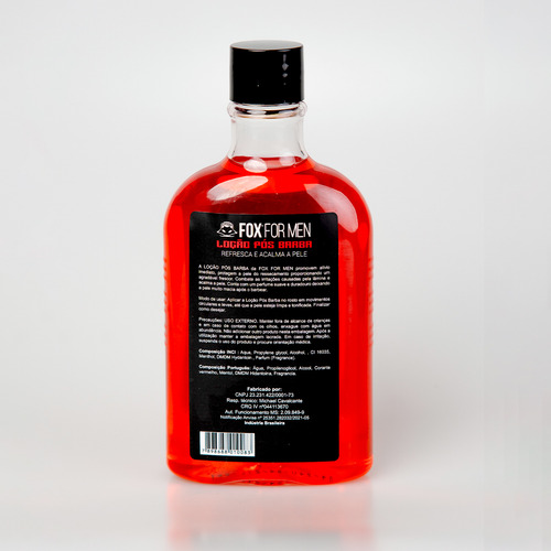 Locao Pos Barba 240ml - Fox For Men (vermelha)