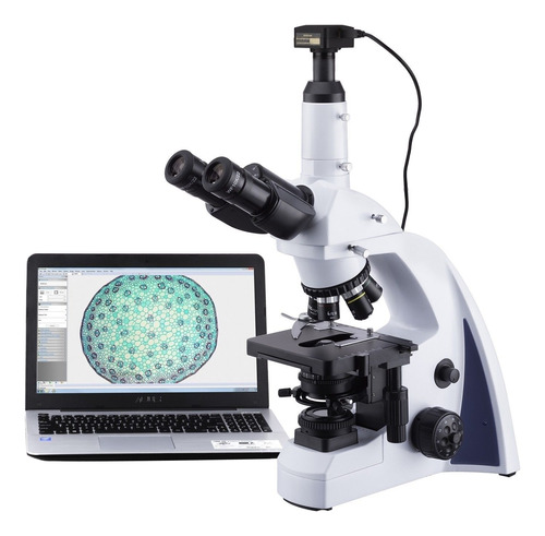 Nuevo Microscopio Led Compuesto Trinocular Amscope 40x-2500x