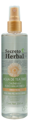 Tónico Facial Agua Tea Tree Y Caléndula Secreto Herbal 250ml