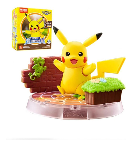 Pikachu Pokémon Base De Terra Brinquedo Colecionável