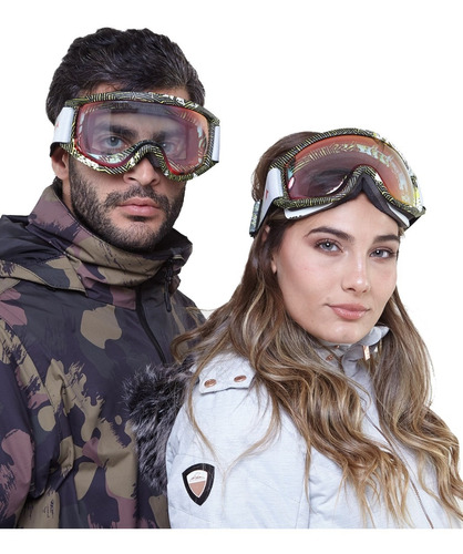 Antiparras Unisex Flex Policarbonato Montagne Ski Snowboard Proteccion Uv Doble Lente Antiniebla