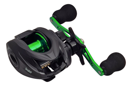 Imagen 2 de 6 de Reel Huevito Beast Green Snake 103 Baitcasting 3 Rulemanes