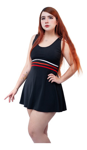 Traje De Baño Falda Con Short Curvy Tallas Extra