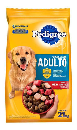 Pedigree Adulto Carne Pollo Y Cereales X 21 Kg